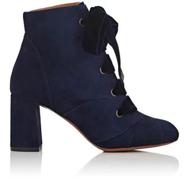 商品Chloé|Suede Lace-Up Ankle Boots,价格¥2968,第1张图片