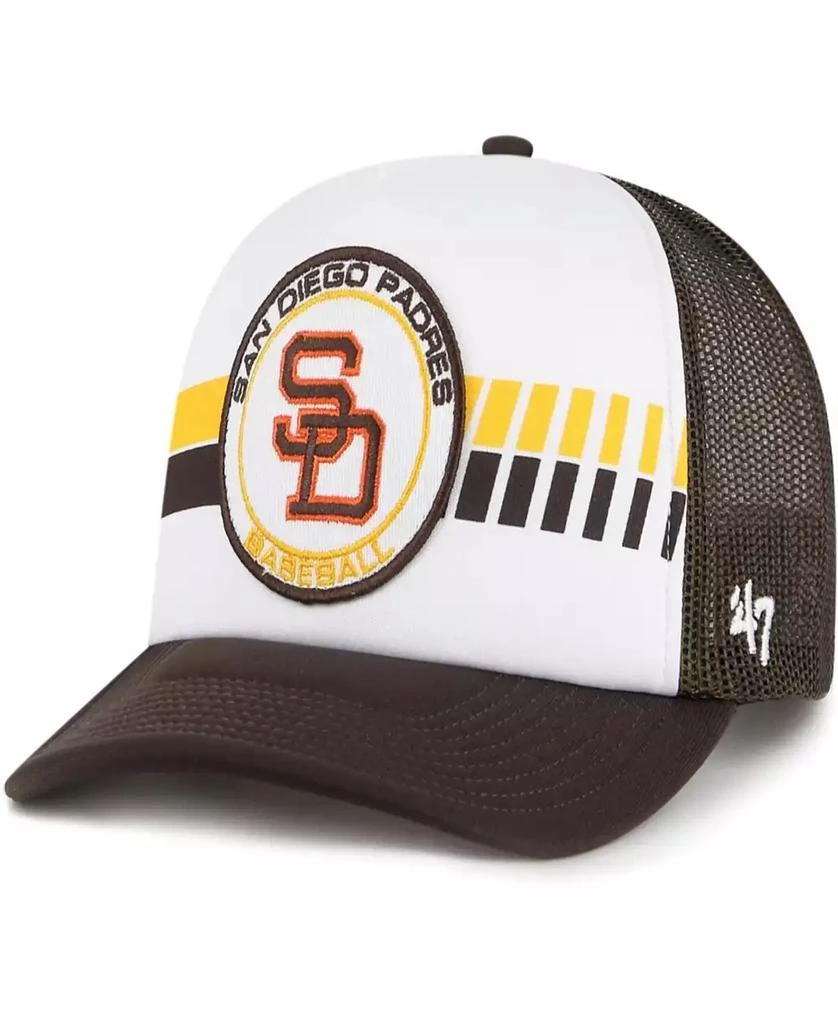 商品47 Brand|47 Brand Men's Brown San Diego Padres Cooperstown Collection Wax Pack Express Trucker Adjustable Hat,价格¥263,第1张图片