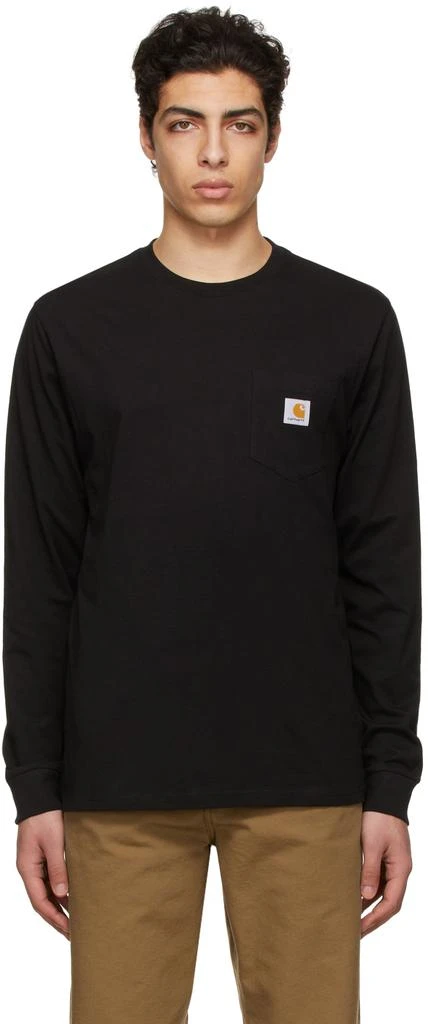 商品Carhartt WIP|Black Cotton T-Shirt,价格¥167,第1张图片