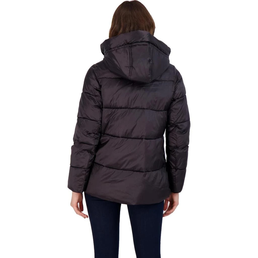 商品Sam Edelman|Sam Edelman Women's Quilted Iridescent Water Repellent Hooded Puffer Coat,价格¥274,第5张图片详细描述