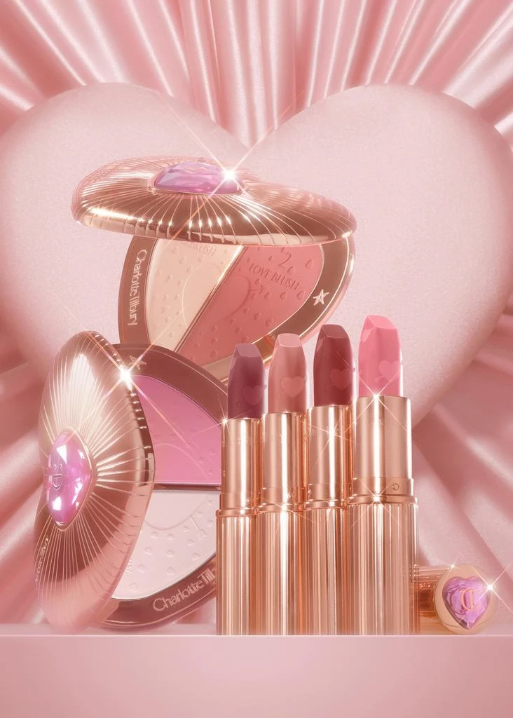 商品Charlotte Tilbury|Charlotte's Beauty Soulmates Face Palette - Pillow Talk Flawless Pink,价格¥492,第5张图片详细描述