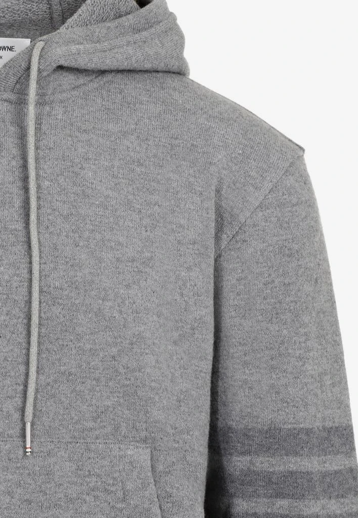 商品Thom Browne|4-Bar Wool Hooded Sweatshirt,价格¥9669,第3张图片详细描述