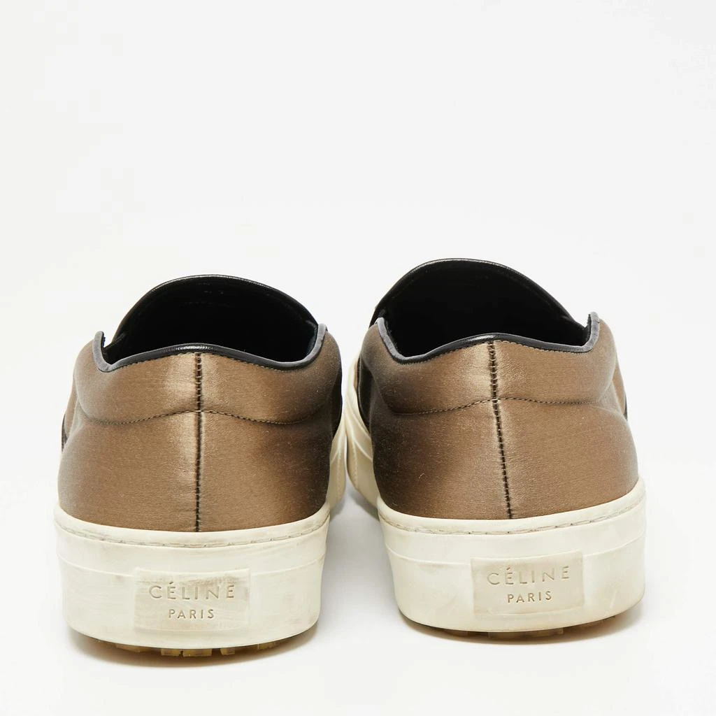 商品[二手商品] Celine|Celine Olive Green Satin Slip-On Sneakers Size 41,价格¥1052,第5张图片详细描述