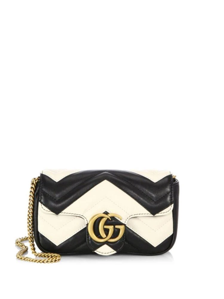 商品Gucci|GG Marmont Matelassé Leather Mini Chain Shoulder Bag,价格¥6973,第1张图片