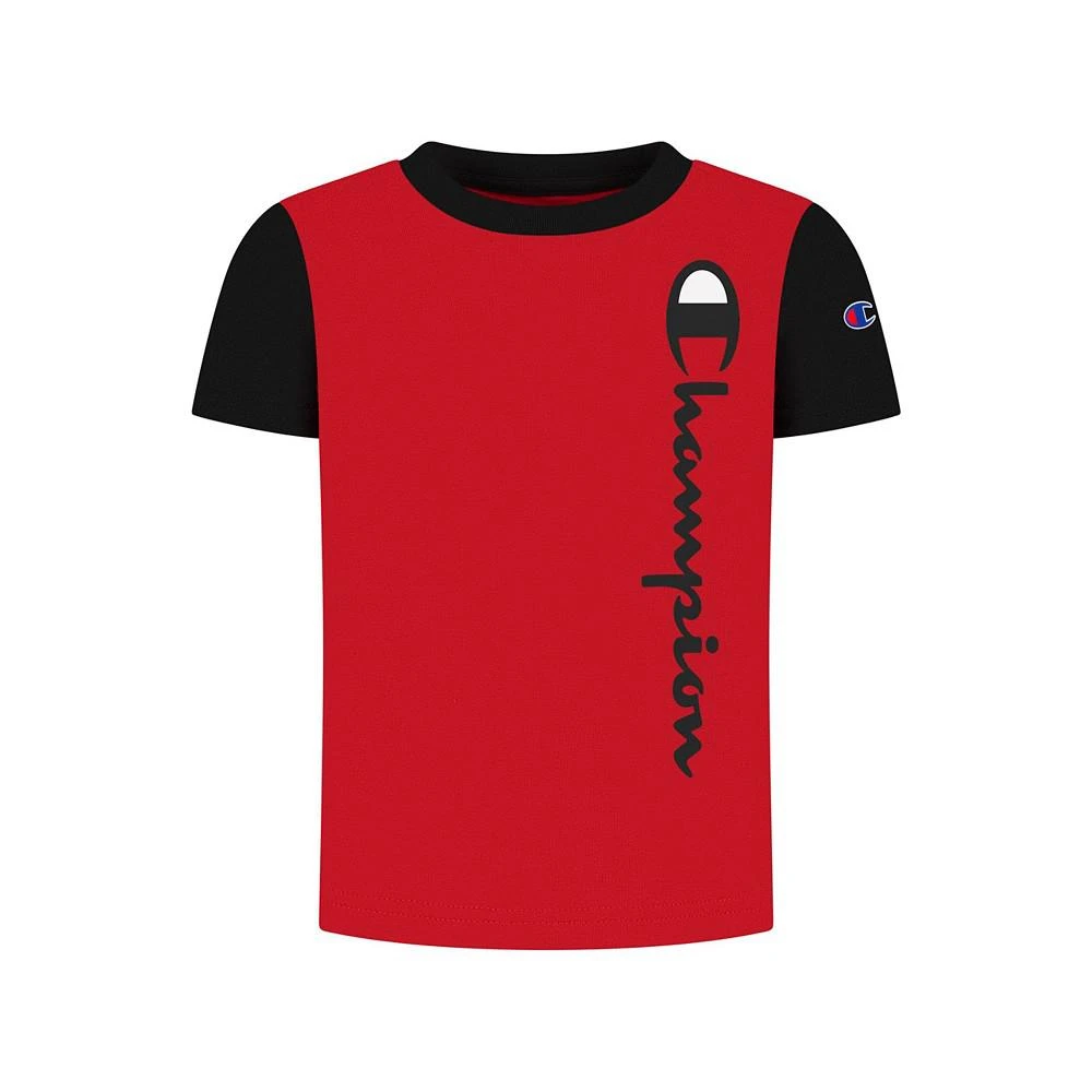 商品CHAMPION|Baby Boys Color Block T Shirt and Fleece Pants, 2 Piece Set,价格¥67,第2张图片详细描述