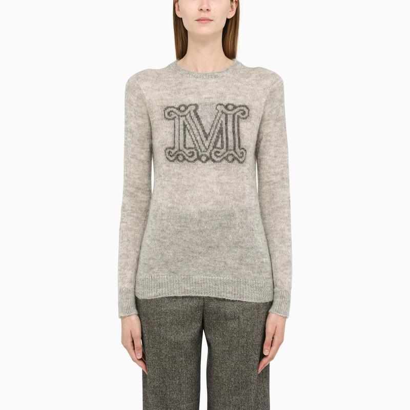 商品Max Mara|Grey mohair blend sweater,价格¥1703,第1张图片