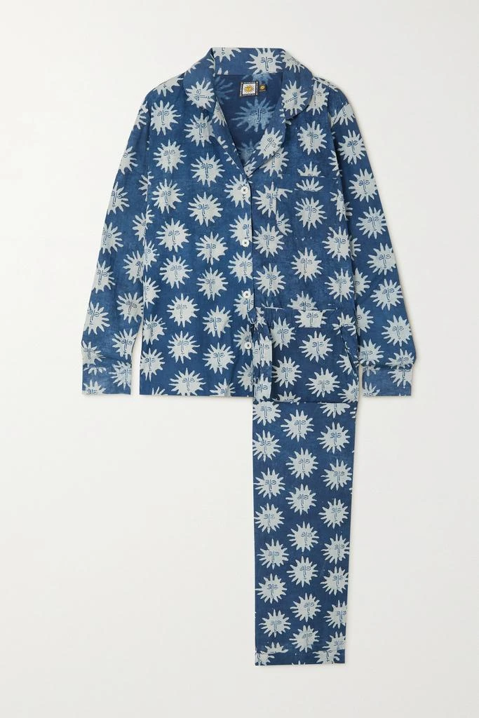 商品Desmond & Dempsey|【net Sustain】x Ōshadi 印花有机纯棉巴里纱睡衣套装,价格¥818,第1张图片