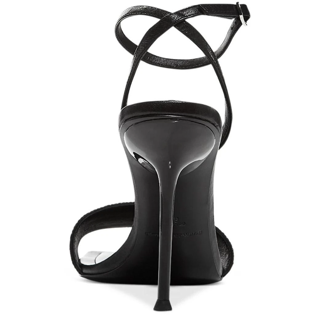 商品Alexander Wang|Alexander Wang Womens Julie Ankle Strap Crystal Logo Leather Logo Heels,价格¥2411,第3张图片详细描述