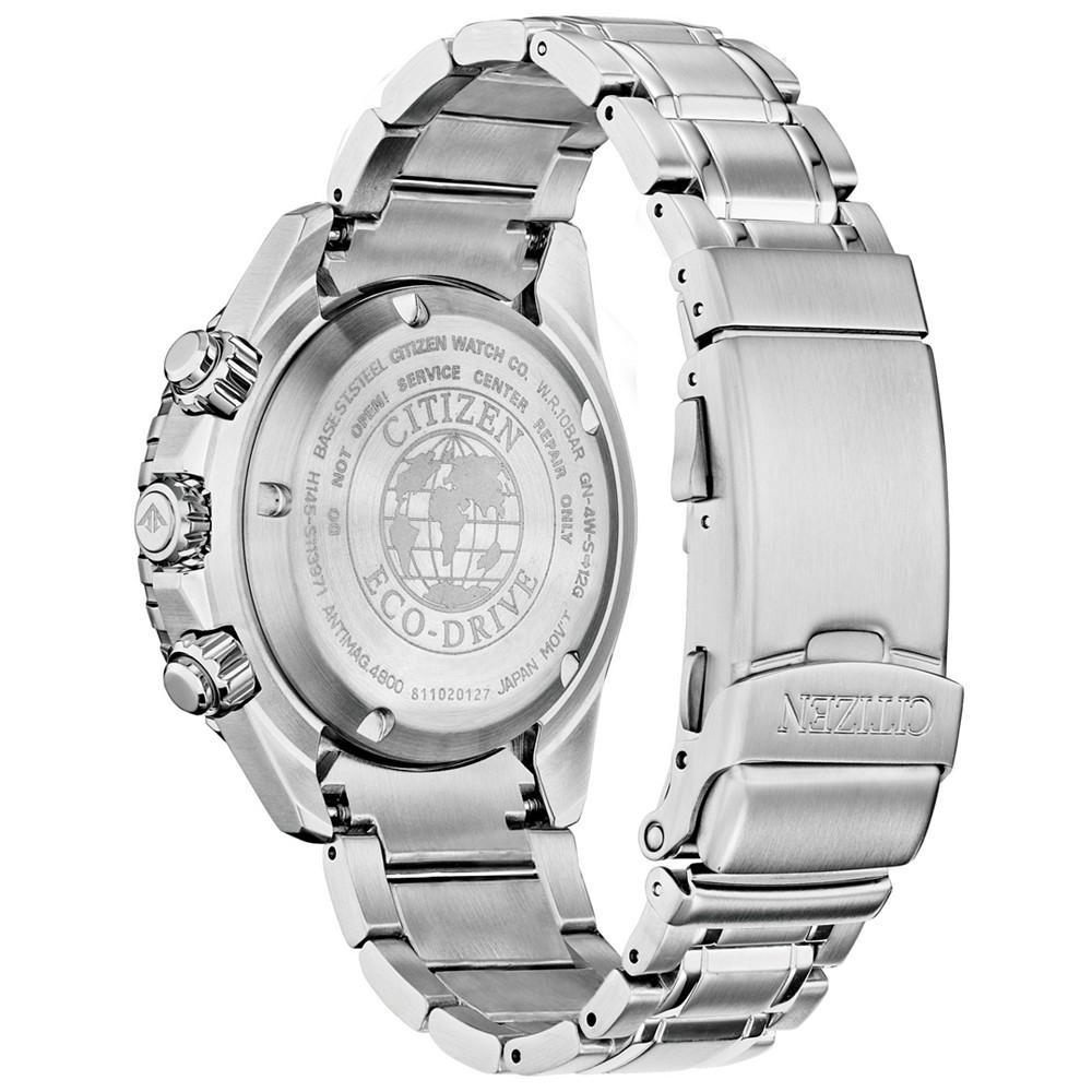 Eco-Drive Men's Chronograph Promaster Diver Stainless Steel Bracelet Watch 46mm商品第3张图片规格展示