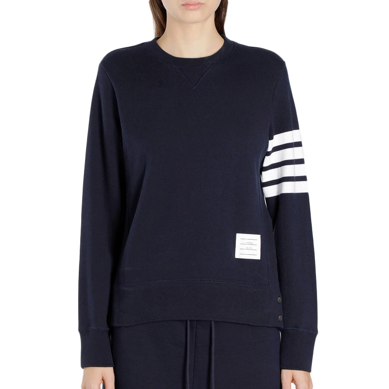 商品Thom Browne|THOM BROWNE 深蓝色女士卫衣/帽衫 FJT002A-00535-415,价格¥2815,第1张图片