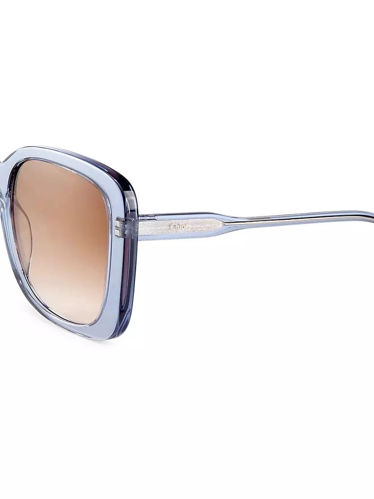 商品Chloé|Xena 55MM Rectangular Bio Acetate Sunglasses,价格¥1771,第3张图片详细描述