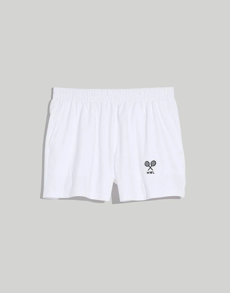 MWL Embroidered Tennis Pull-On Seamed Shorts 商品