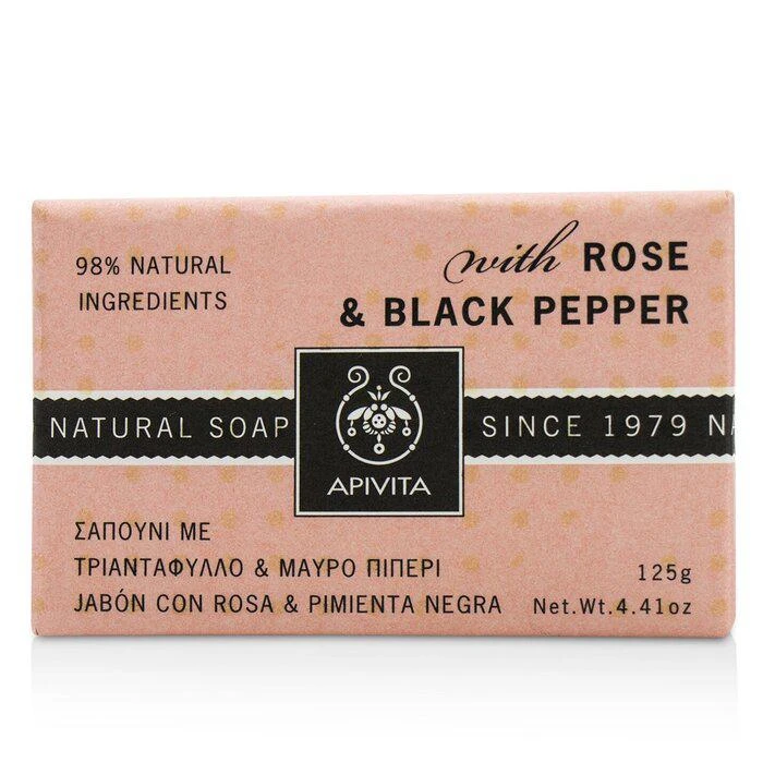 商品Apivita|艾蜜塔  玫瑰胡椒天然香皂 125g/4.41oz,价格¥60,第1张图片
