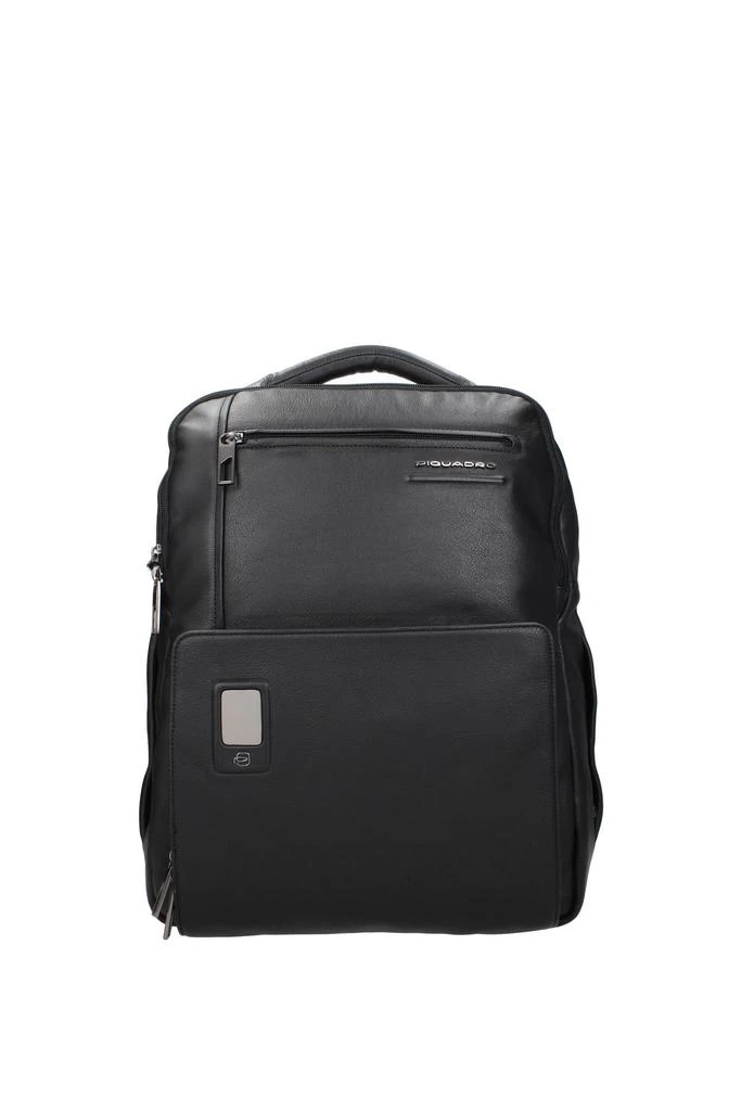 商品PIQUADRO|Backpack and bumbags Leather Black,价格¥1356,第1张图片