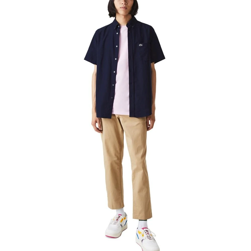 Men's Regular-Fit Spread Collar Solid Oxford Shirt 商品