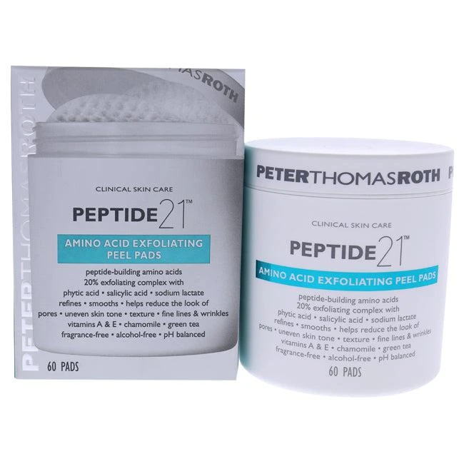 商品Peter Thomas Roth|Peptide 21 Amino Acid Exfoliating Peel Pads by Peter Thomas Roth for Unisex - 60 Count Pads,价格¥355,第1张图片