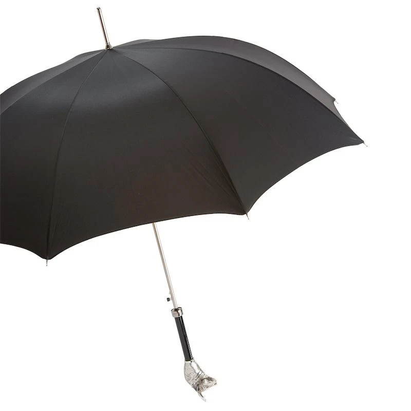 Pasotti 葩莎帝 黑色伞面 牛头手柄 长柄晴雨伞 商品