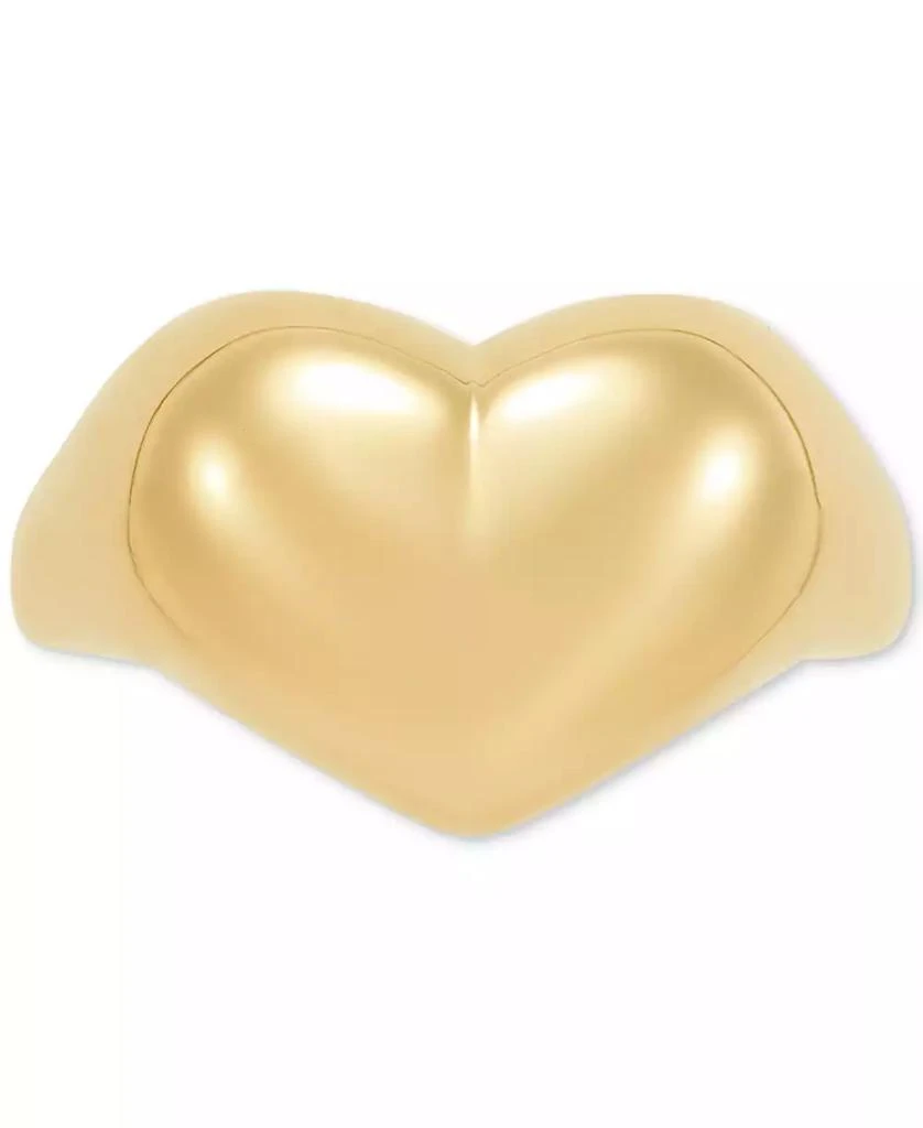 商品Macy's|Polished Puffed Large Heart Statement Ring in 10k Gold,价格¥2356,第3张图片详细描述