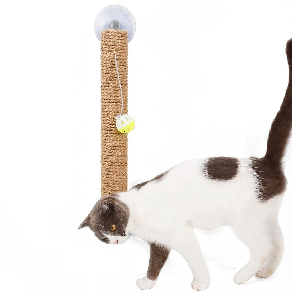 商品Pet Life|'Stick N' Claw' Sisal Rope and Toy Suction Cup Stick Shaped Cat Scratcher,价格¥244,第3张图片详细描述