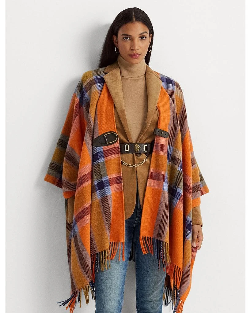 Fringe Trim Poncho 商品