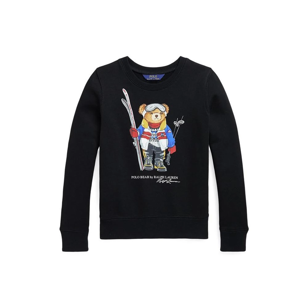 商品Ralph Lauren|Big Girls Polo Bear Fleece Long Sleeves Sweatshirt,价格¥134,第1张图片