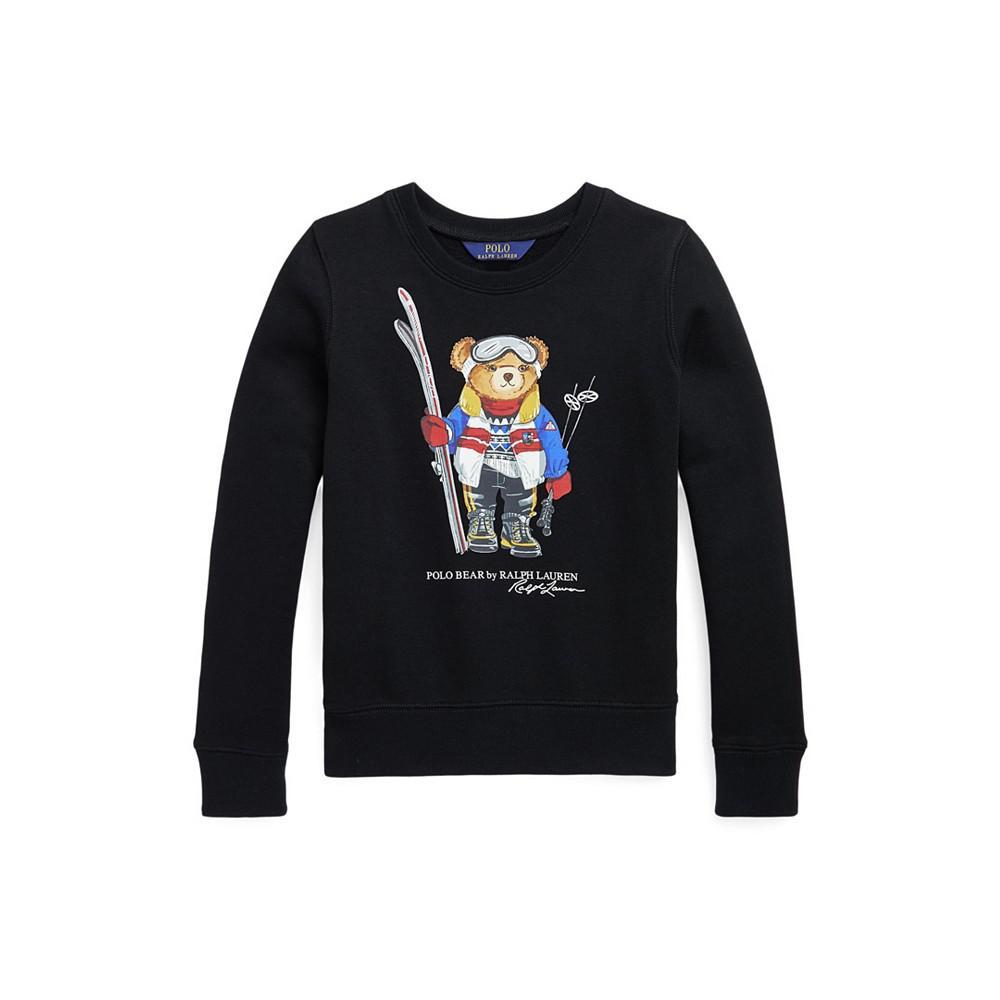 商品Ralph Lauren|Big Girls Polo Bear Fleece Long Sleeves Sweatshirt,价格¥354,第1张图片