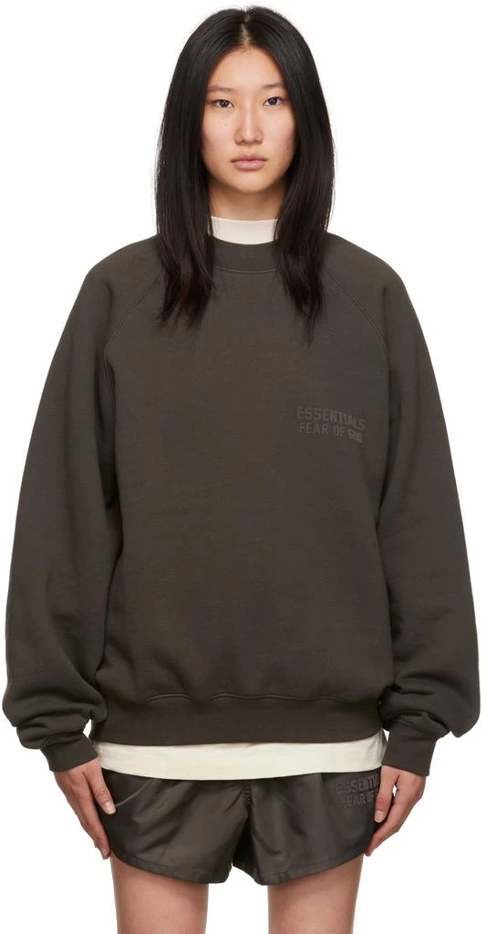 商品Essentials|Gray Crewneck Sweatshirt,价格¥457,第1张图片