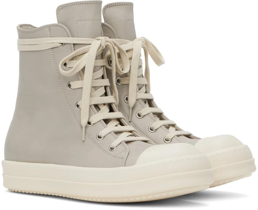 商品Rick Owens|Off-White Washed Calf Sneakers,价格¥8077,第4张图片详细描述