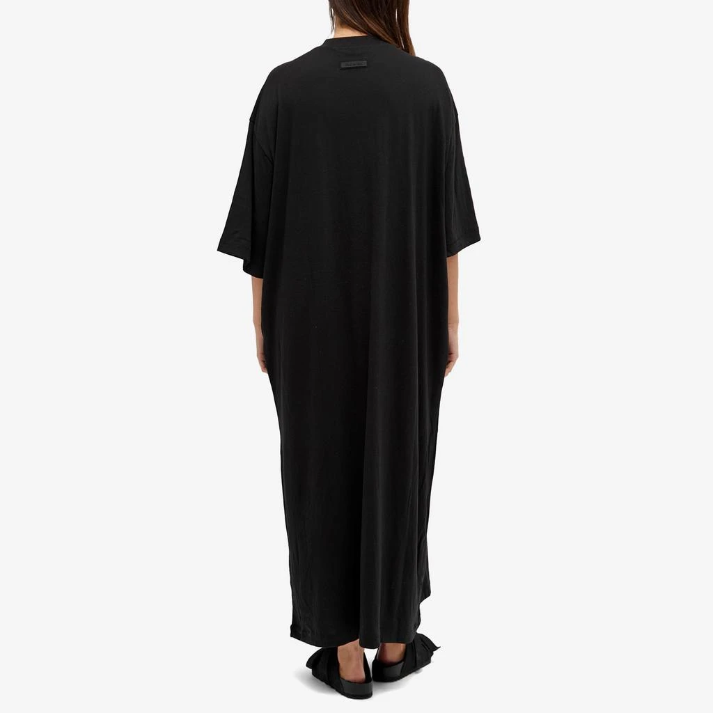 商品Essentials|Fear of God ESSENTIALS Essentials 3/4 Sleeve Dress - Jet Black,价格¥360,第3张图片详细描述