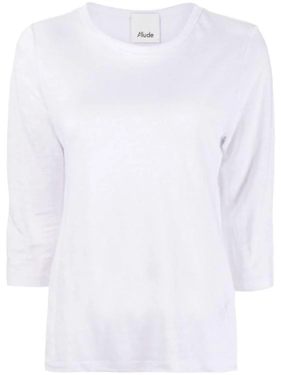 商品Allude|Three-Quarter Sleeves Top,价格¥1086,第1张图片