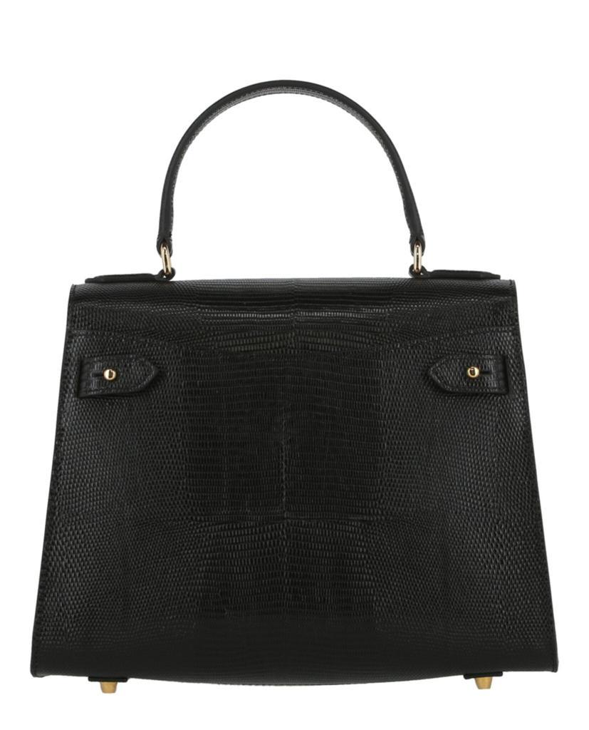商品Moschino|Logo Charm Leather Top Handle Bag,价格¥6248,第7张图片详细描述