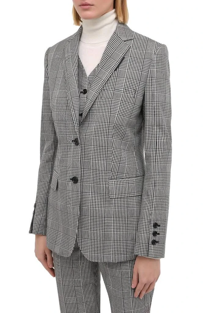 商品Burberry|Ladies Ornell Check Technical Tailored Blazer Jacket,价格¥2772,第1张图片