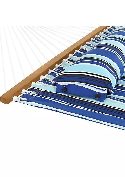 商品Sunnydaze Decor|Decor 2 Person Quilted Hammock With Universal Steel Blue Stand   Beach,价格¥1489,第3张图片详细描述