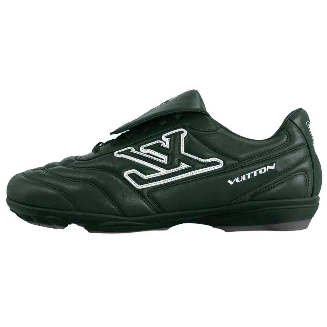 商品[国内直发] Louis Vuitton|LV Footprint Soccer 2025春夏男士系列 足球鞋 小牛皮 圆头系带 低帮 生活休闲鞋 男款 绿色,价格¥19748,第1张图片