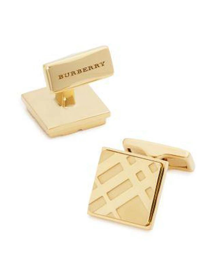 商品Burberry|巴宝莉格纹袖扣 Square Check Cufflinks,价格¥1421,第1张图片