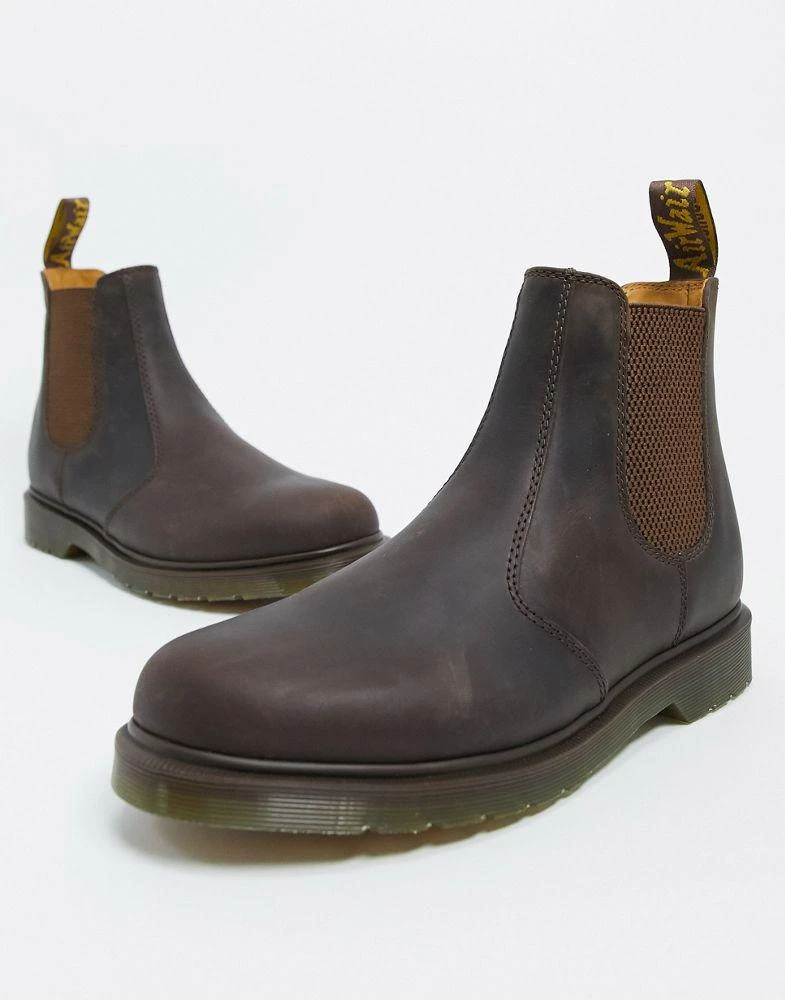 商品Dr. Martens|Dr Martens 2976 chelsea boots in brown,价格¥1267,第4张图片详细描述