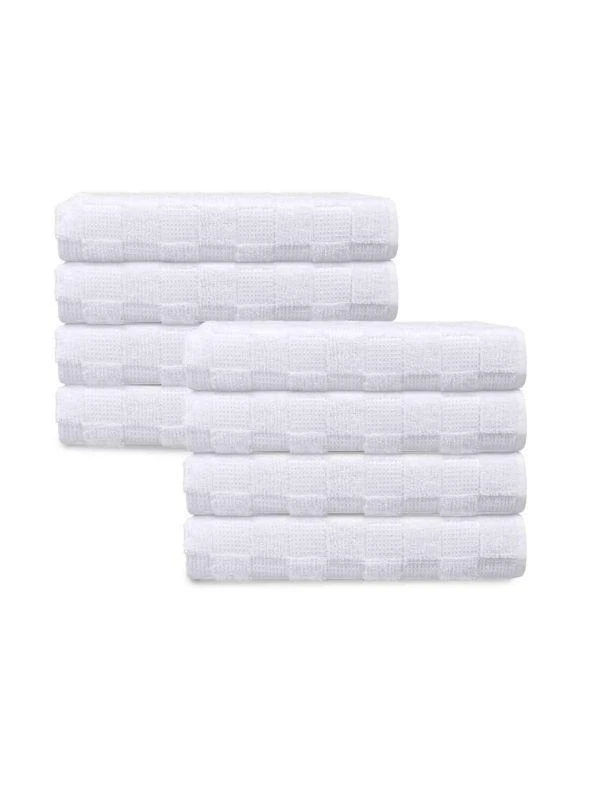 商品Depera Home|Waffle Terry 8-Piece Turkish Cotton Bath Towel Set,价格¥477,第1张图片
