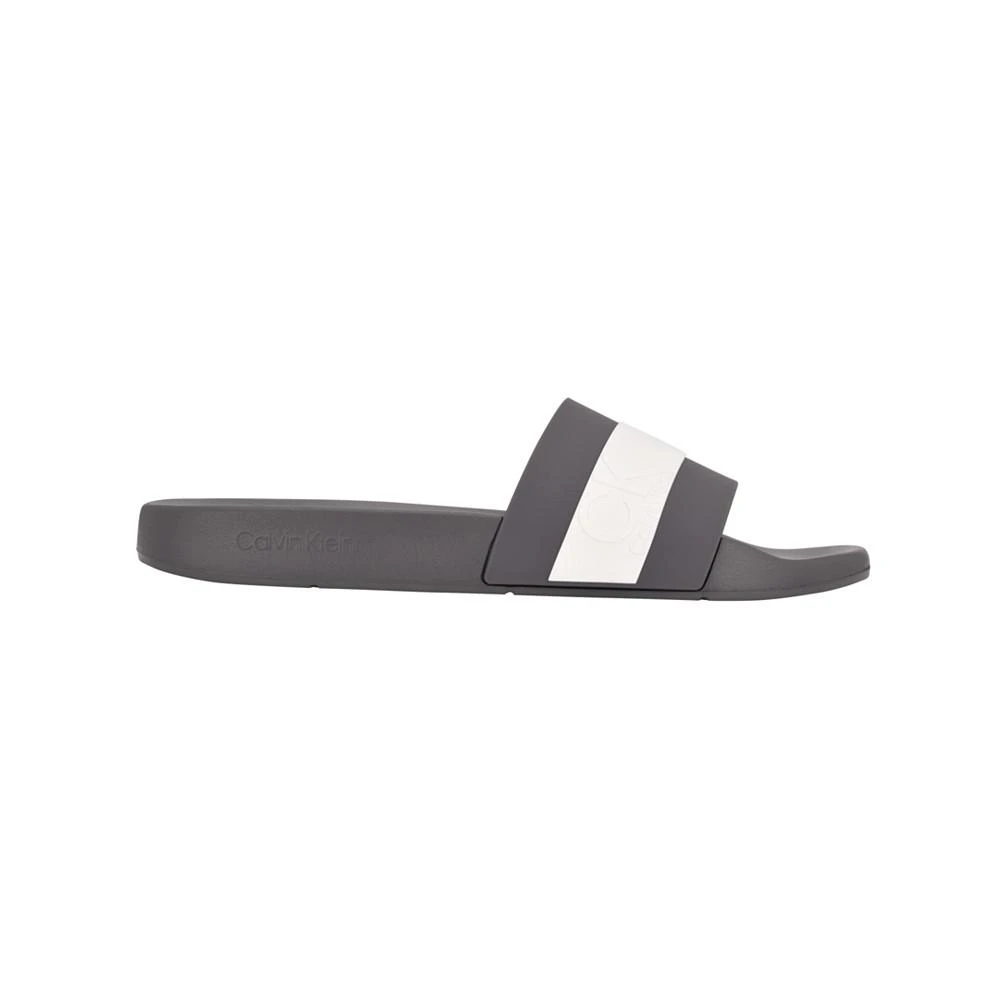 商品Calvin Klein|Men's Anshu Slide Slip-on Sandals,价格¥368,第2张图片详细描述