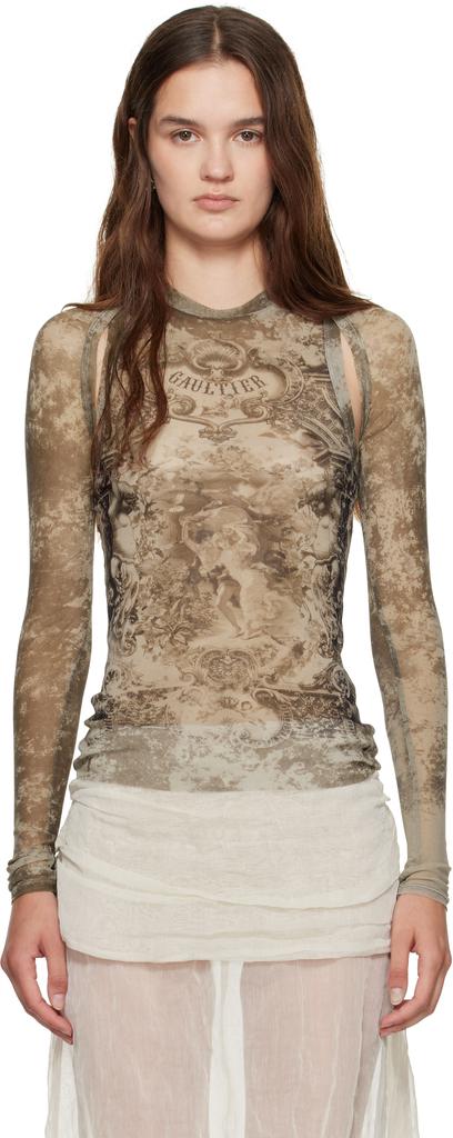 Top beige "The Médaillon" image 2
