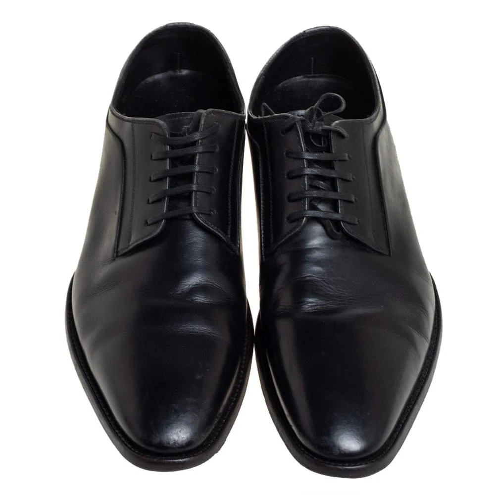 商品[二手商品] Dior|Dior Black Leather Oxfords Size 41,价格¥2292,第3张图片详细描述