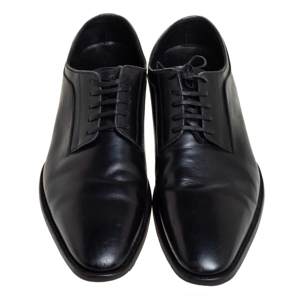 商品[二手商品] Dior|Dior Black Leather Oxfords Size 41,价格¥2069,第5张图片详细描述