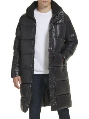 商品GUESS|Hooded Longline Puffer Jacket,价格¥791,第1张图片