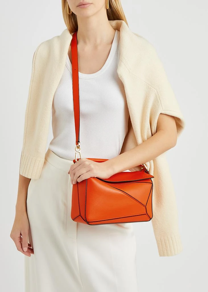 Puzzle small orange leather cross-body bag 商品