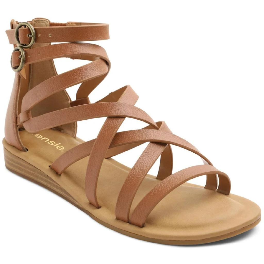 商品Kensie|Kensie Womens Lanica Strappy Ankle Gladiator Sandals,价格¥183,第1张图片