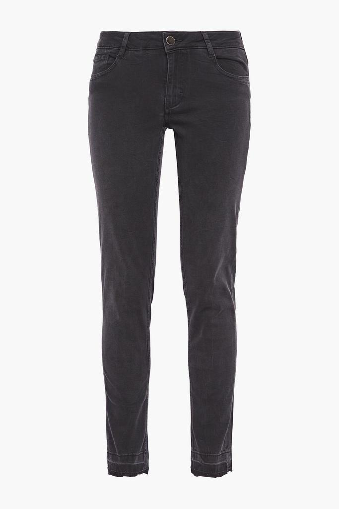 商品Maje|Jaw frayed low-rise skinny jeans,价格¥427,第1张图片