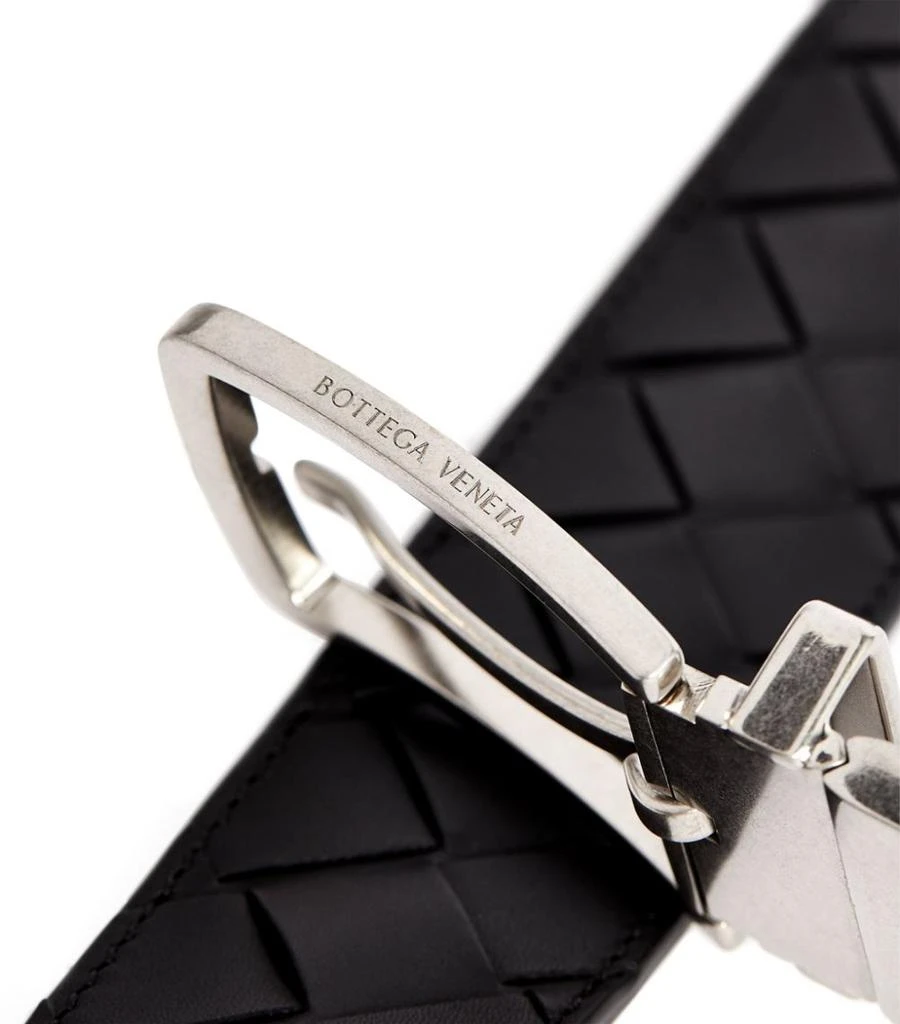 商品Bottega Veneta|Leather Intrecciato Belt,价格¥5550,第4张图片详细描述