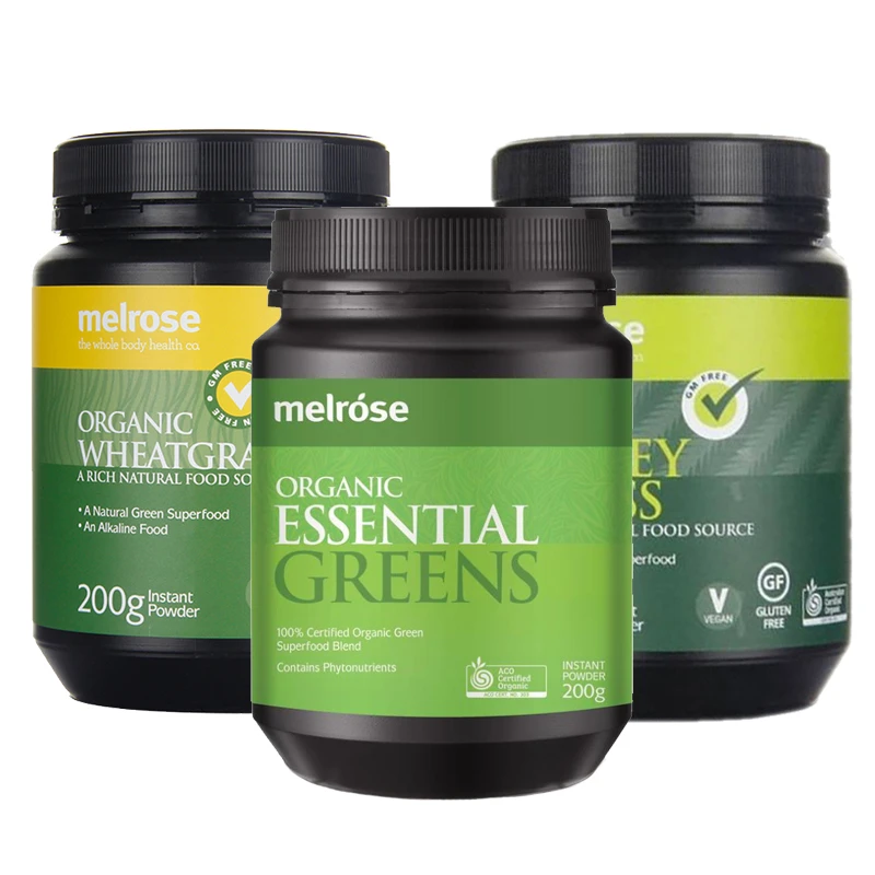 商品Melrose|澳洲Melrose绿瘦子大麦草小麦草青汁全能有机精粹粉清体排du200克,价格¥158,第1张图片