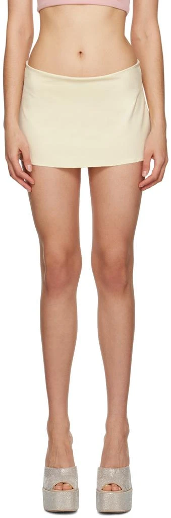 商品[国内直发] Danielle Guizio|Off-White Micro Miniskirt,价格¥684,第1张图片