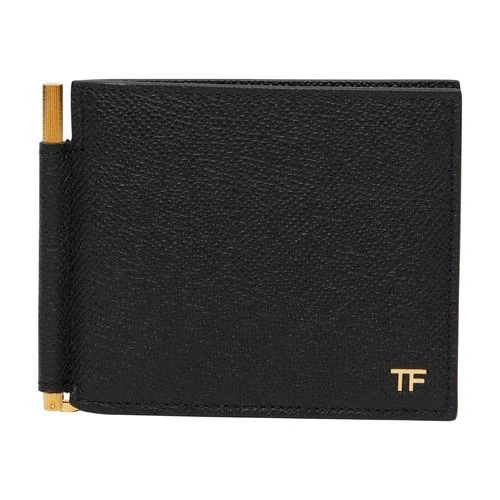 商品Tom Ford|包邮包税【预售7天发货】 TOM FORD 男士 零钱包 T line 零钱包  YM231 LCL0811N001 TFD8S7D7BCK,价格¥4019,第1张图片