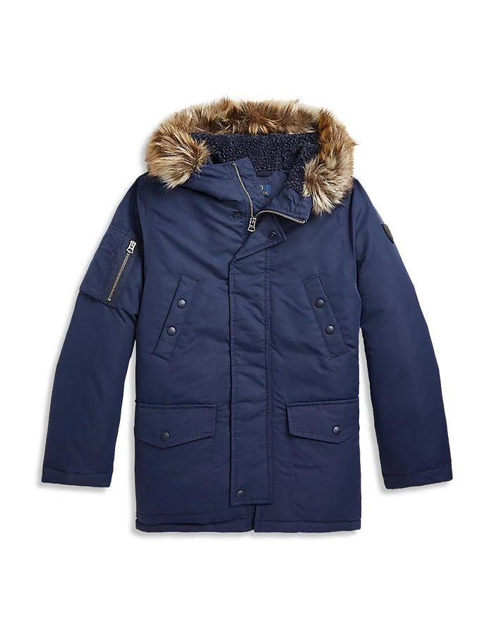 商品Ralph Lauren|Boys' Navy Water Resistant Down Parka - Big Kid,价格¥1067,第1张图片